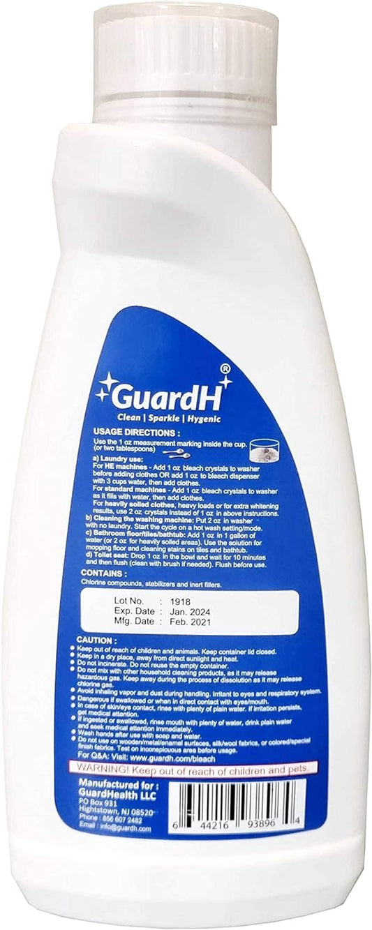 GuardH Bleach Crystals - Fine Granules - 25oz : Health & Household