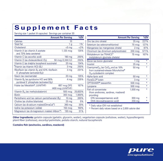 Pure Encapsulations General Wellness + Multivitamin | Daily Pure Pack | 28 Packets