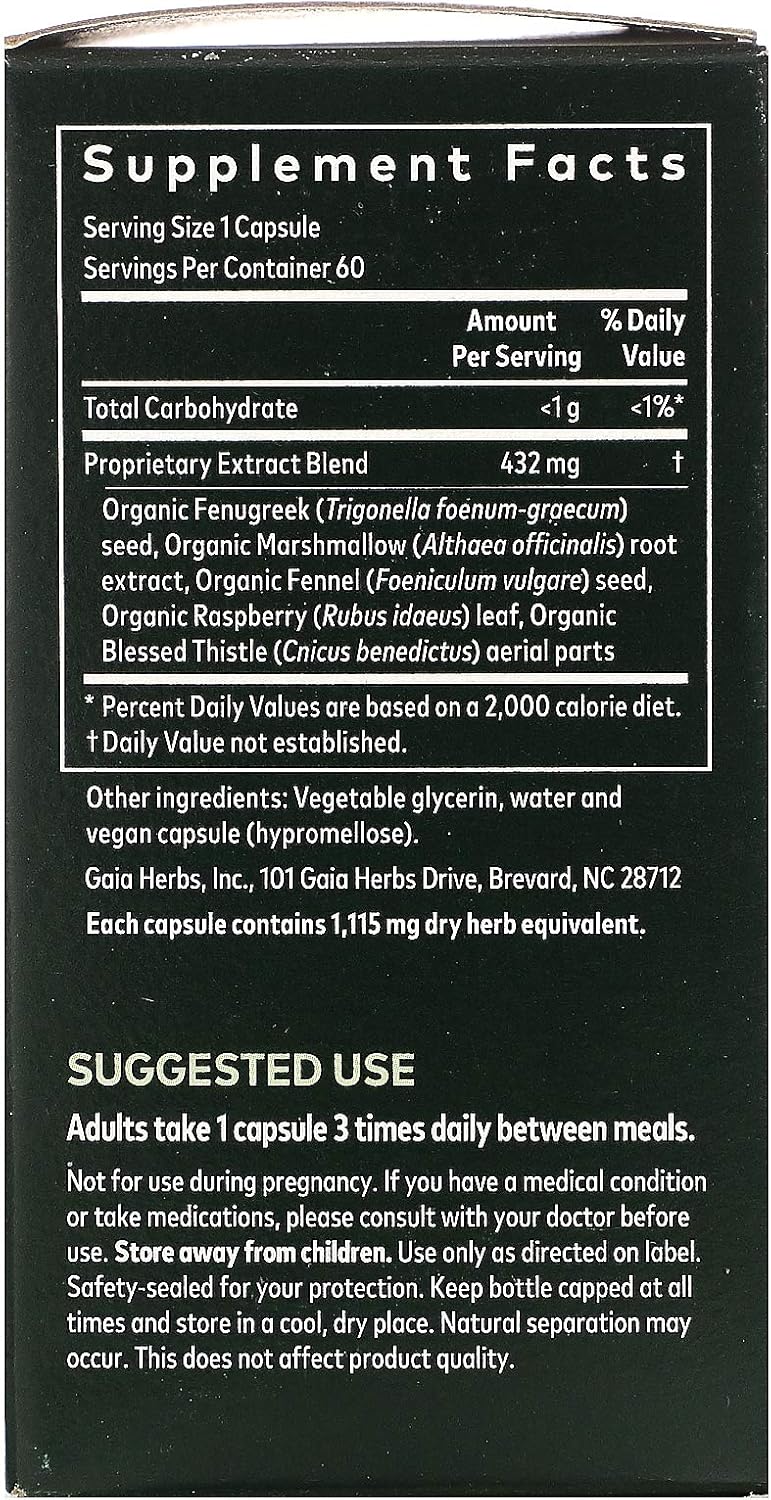 Gaia Herbs, Lactation Support Phyto, 60 Veggie Capsules