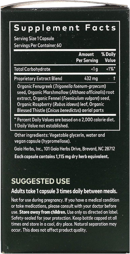 Gaia Herbs, Lactation Support Phyto, 60 Veggie Capsules