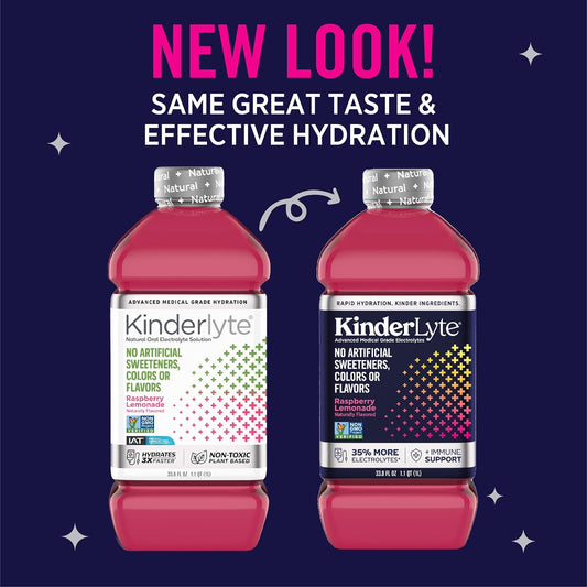 KinderLyte Advanced Natural Hydration | Electrolyte Drinks with 33% Mo