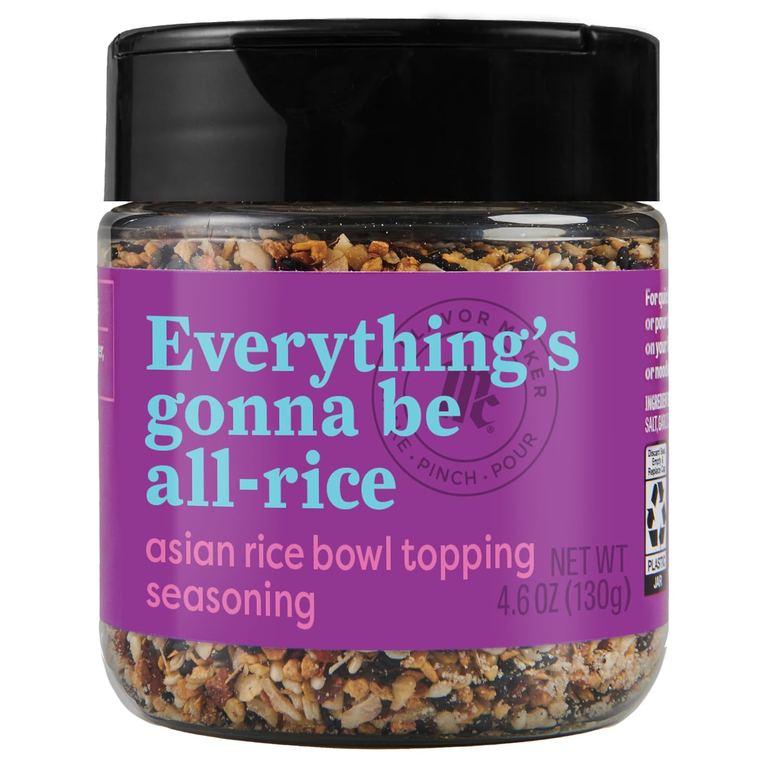 Mccormick Asian Rice Bowl Topping Seasoning, Flavor Maker, 4.6 Oz