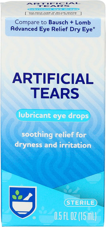 Rite Aid Pharmacy Artificial Tears, Sterile, 0.5 fl oz (15 ml)