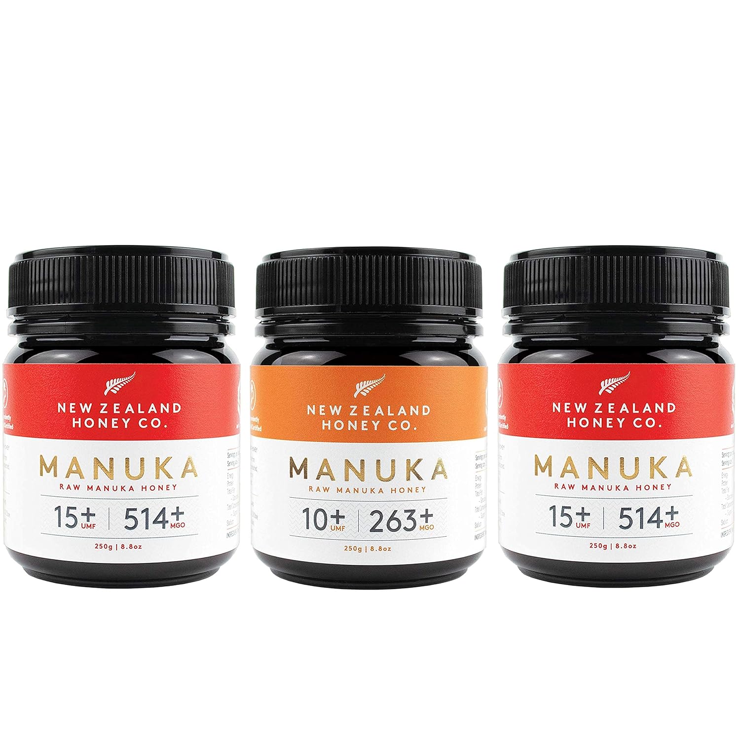 New Zealand Honey Co. Manuka Honey Special Bulk Package Umf 15+ / Umf 10+, Umf Certified / 8.8Oz