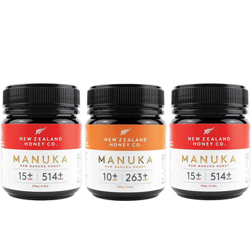 New Zealand Honey Co. Manuka Honey Special Bulk Package Umf 15+ / Umf 10+, Umf Certified / 8.8Oz