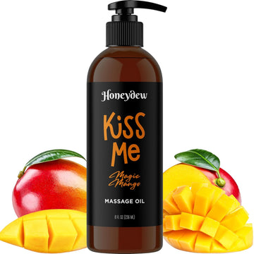 Mango Sensual Massage Oil For Couples - Alluring Tropical Oil For Full Body Massages, Vegan And Non-Greasy