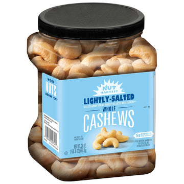 Nut Harvest, Lightly Salted Cashews, 24 Ounce Jar