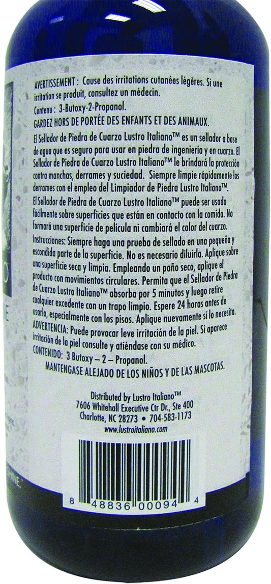 Lustro Italiano Quartz Stone Sealer, 16 oz., Blue