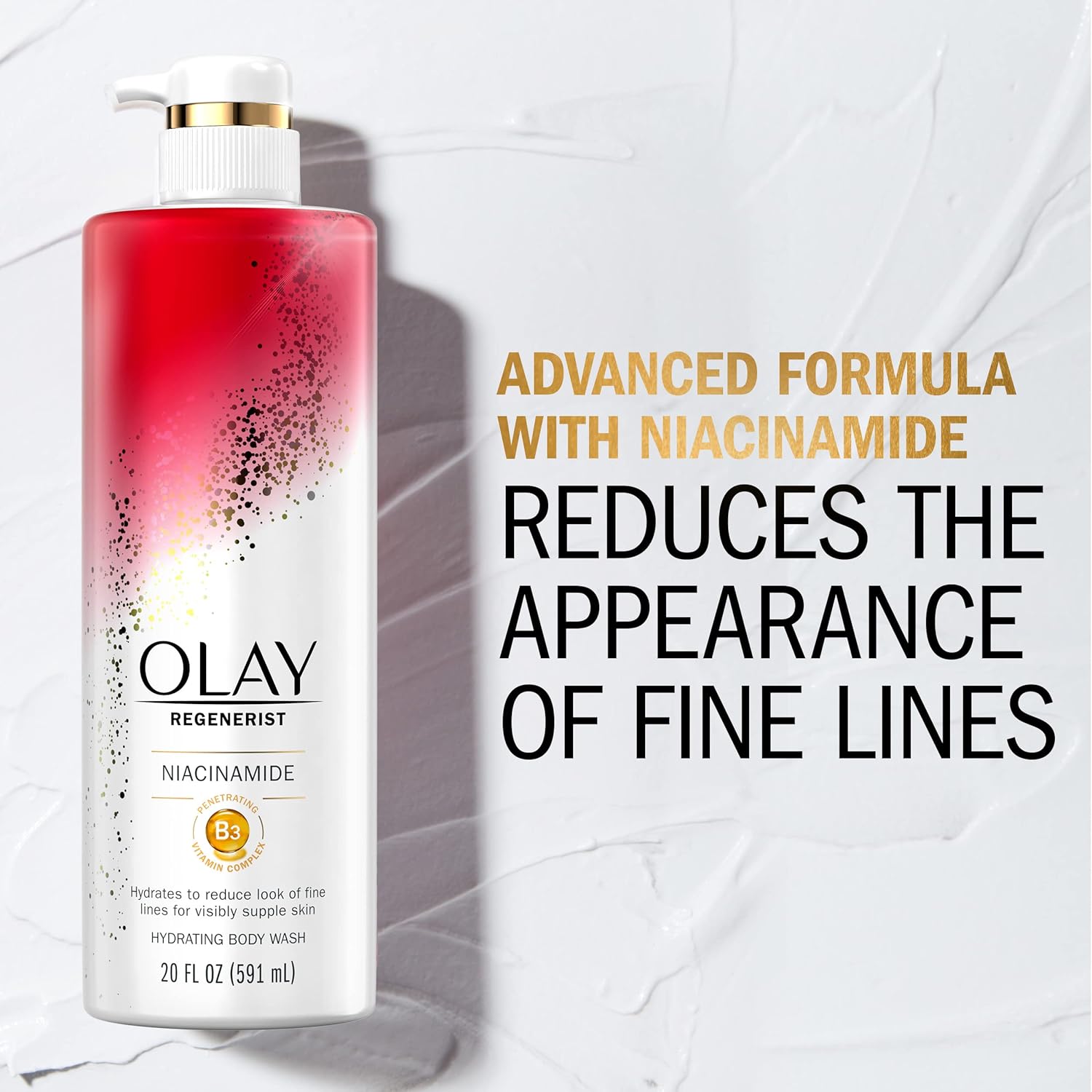 Olay Body Wash Women, Age Defying with Niacinamide 20 fl oz (Pack of 4) : Beauty & Personal Care