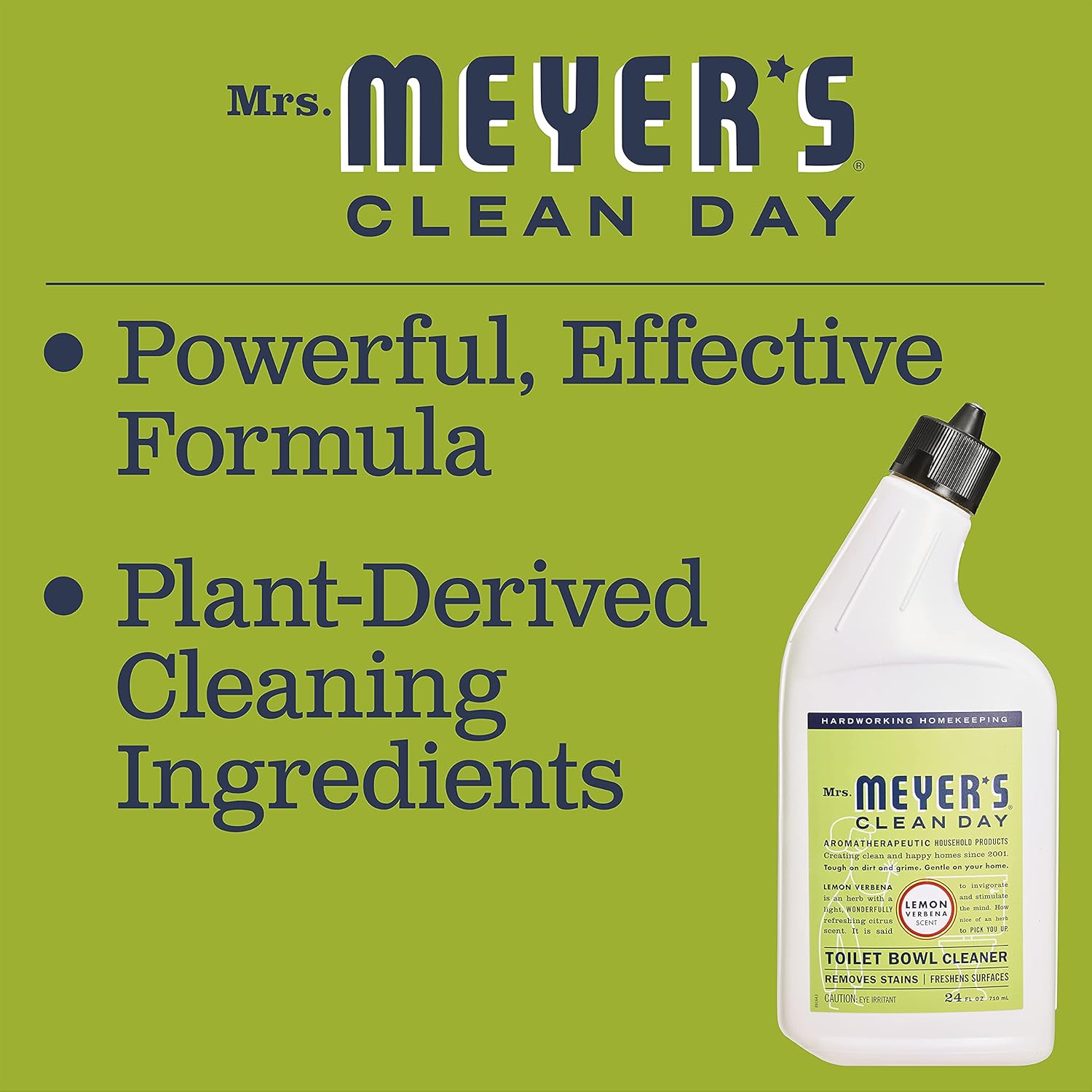 Mrs. Meyer'S Clean Day Liquid Toilet Bowl Cleaner, Stain Removing, Lemon Verbena, 24 Oz