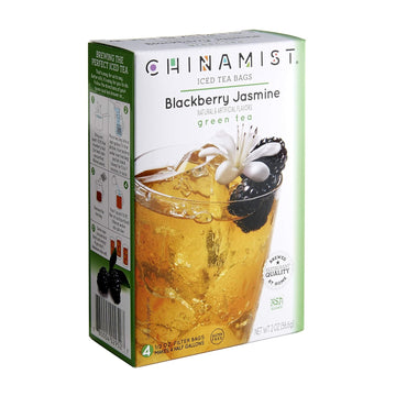 China Mist, Blackberry Jasmine Green Tea Bags For Iced Tea, (3 Pack)