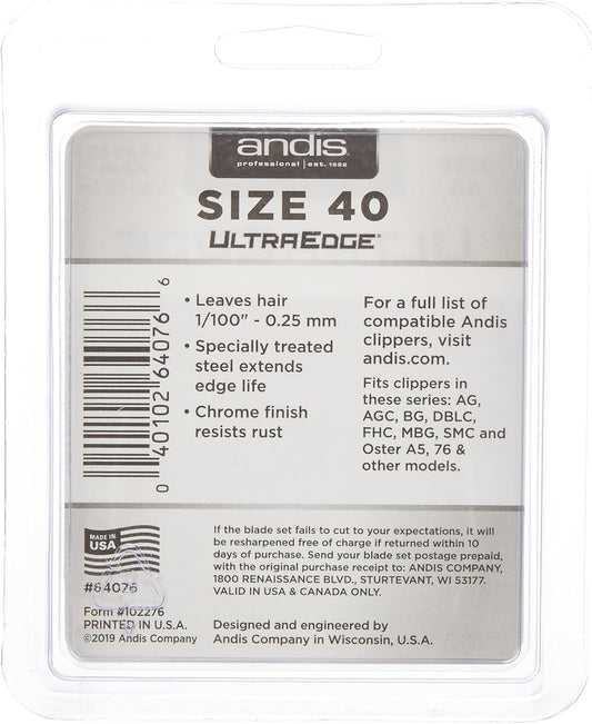 Andis 64072 Ultra Edge Detachable Clipper Blade – Comprised Of Alloy Steel & Carbon, Exclusive Hardening Process For Dogs & Medium-Sized Animals