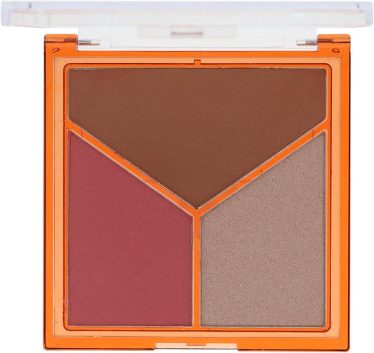 Sunkissed Chestnut Glow Face Trio Palette