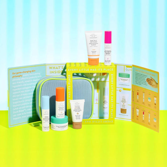 Drunk Elephant The Littles 7.0 Kit - 6 Travel-Friendly A.M. And P.M. Essentials - Clean Clinical Skincare - Cruelty-Free - Dermatologist-Tested - Free Of Essential Oils, Silicones, And Fragrance