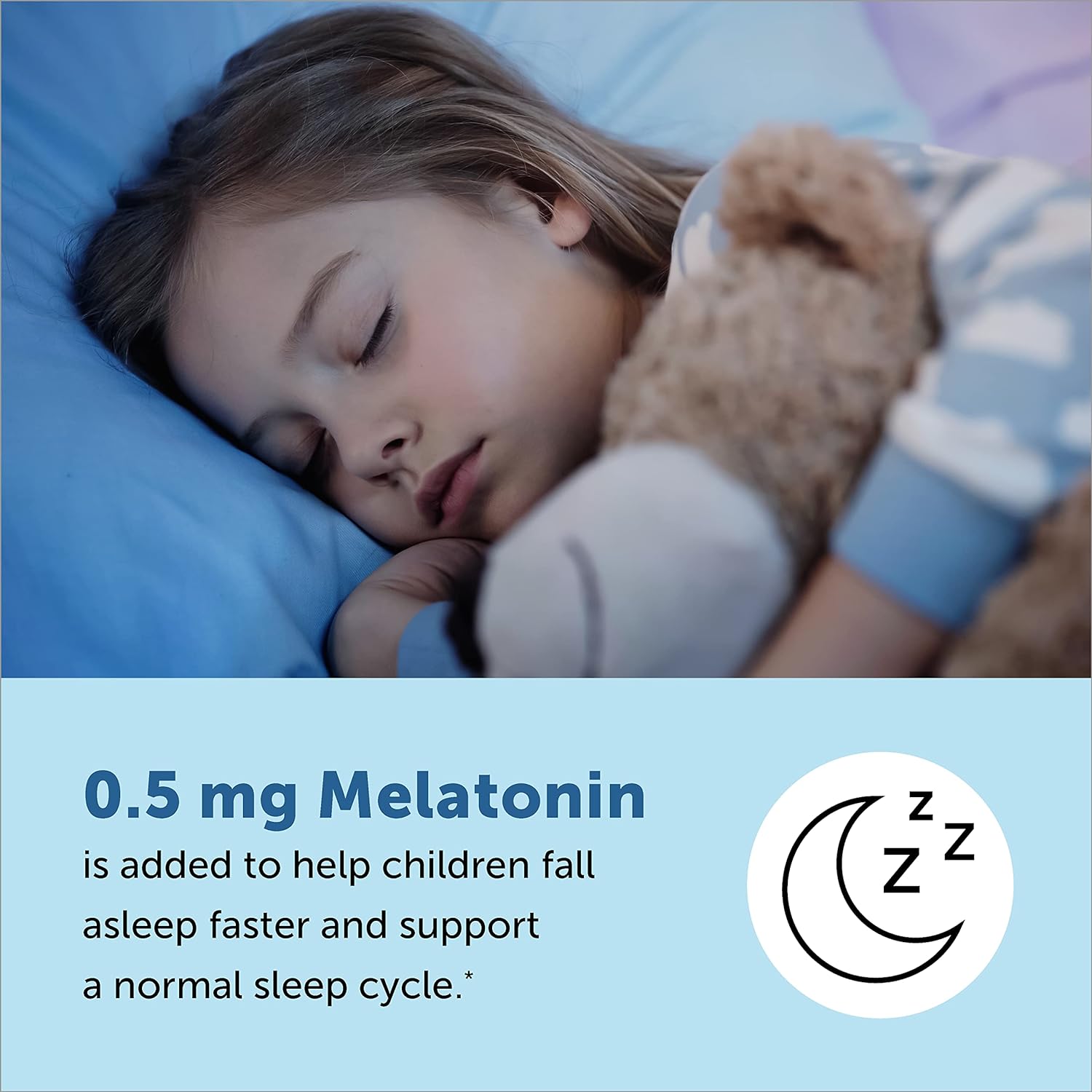 SmartyPants Kids Melatonin Gummies: Sugar Free Sleep Aid with Melatonin, Chamomile & Lemon Balm, Vegan, Gluten Free, Erythritol Free, Watermelon Flavor, 25 Count : Health & Household