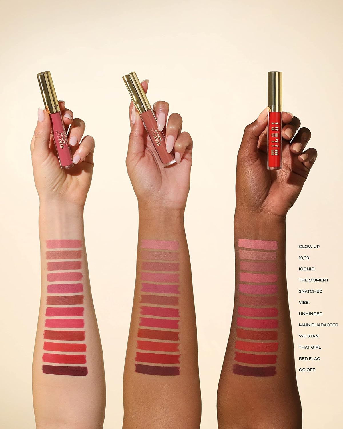 Milani Stay Put Longwear Liquid Lipstick - Smudge-Proof, Kiss-Proof, And Fade-Resistant Formula For All-Day Wear - The Moment : Beauty & Personal Care