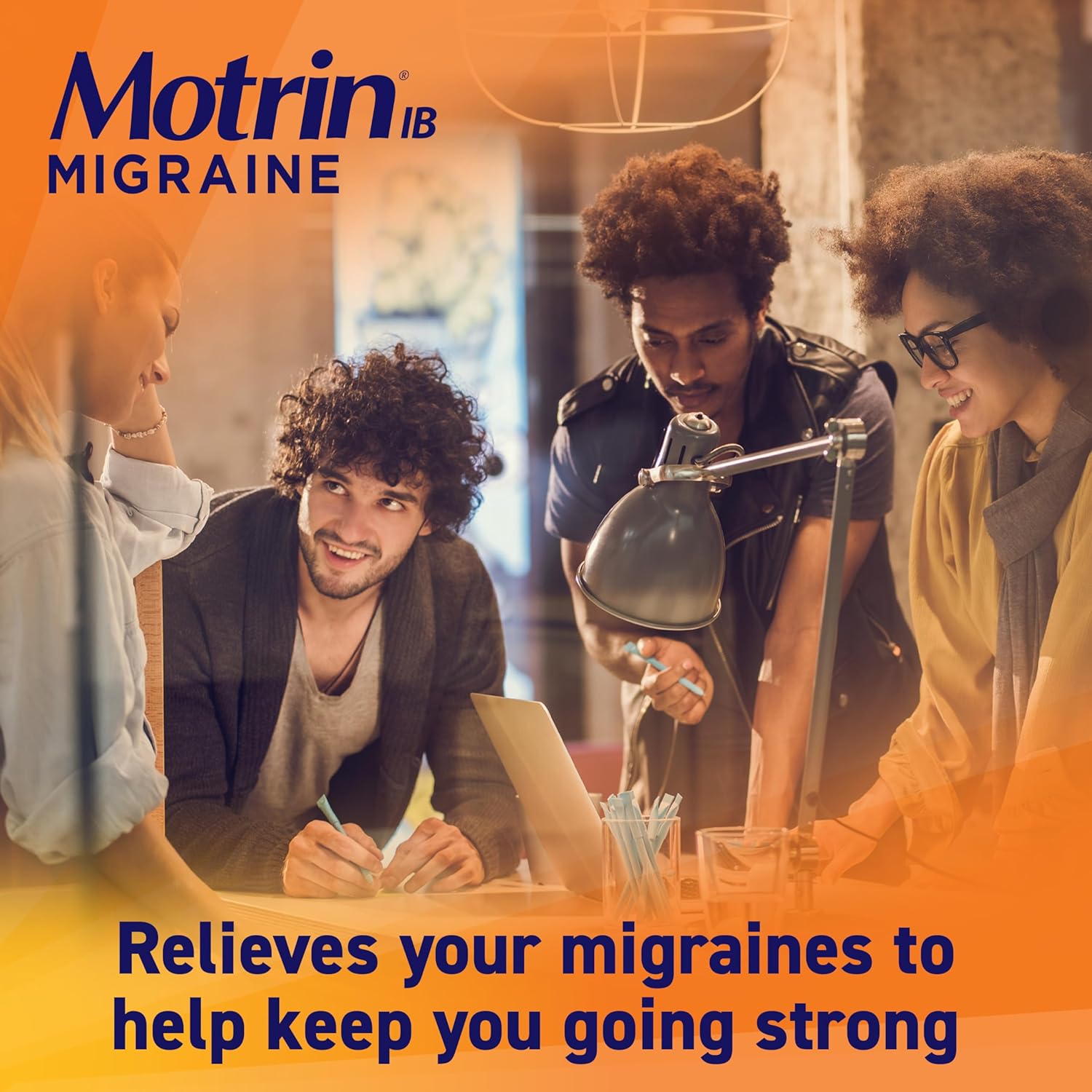 Motrin IB Migraine Liquid Gel Caps, Ibuprofen 200 mg, Migraine Relief Medicine, 80 Ct : Health & Household