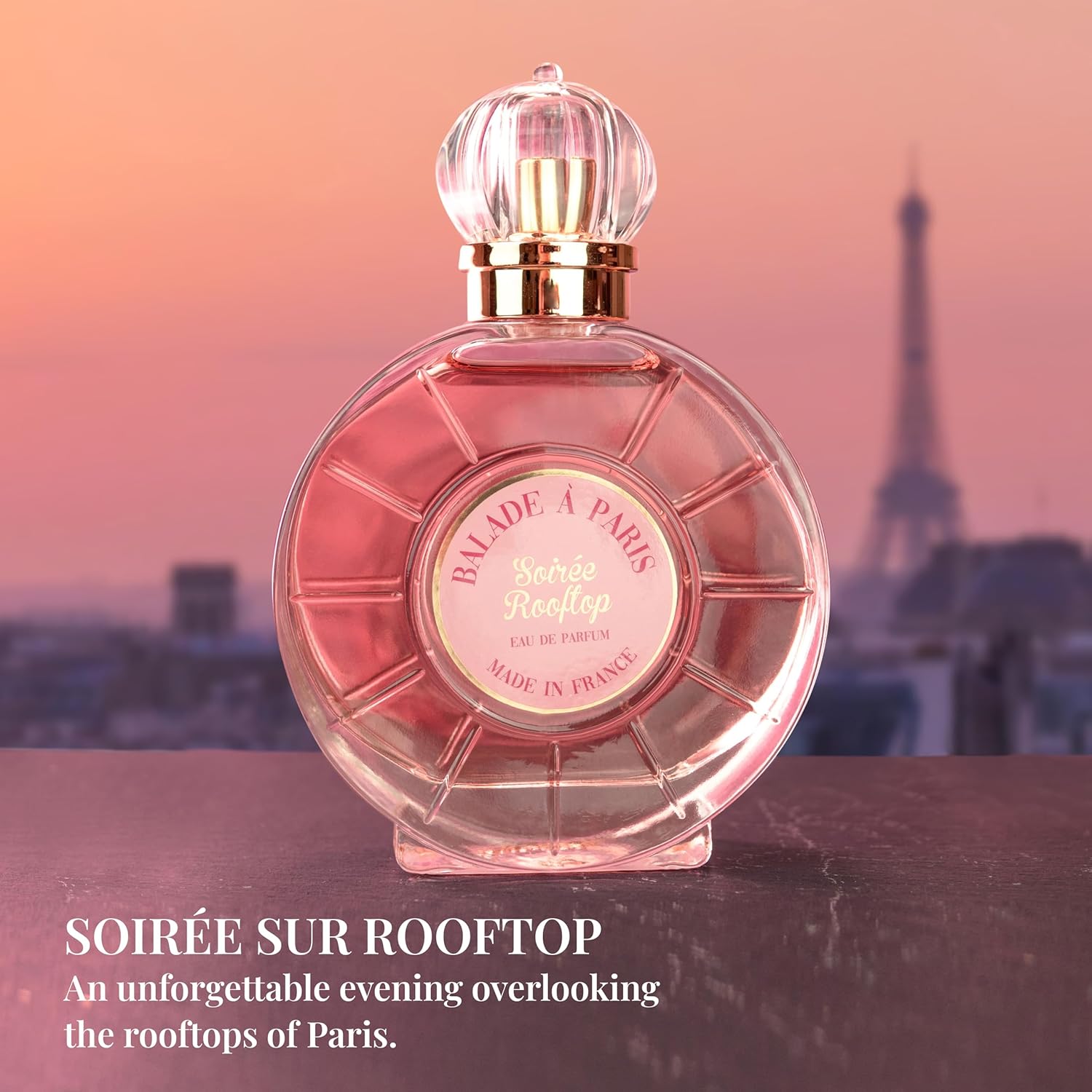 French Way Of Life - Balade À Paris - Soirée Rooftop - Eau De Parfum - Spray Perfume For Women - Fresh Floral Scent - Notes Of Pear, Pink Pepper - Made In France - 3,38 Fl.Oz : Beauty & Personal Care