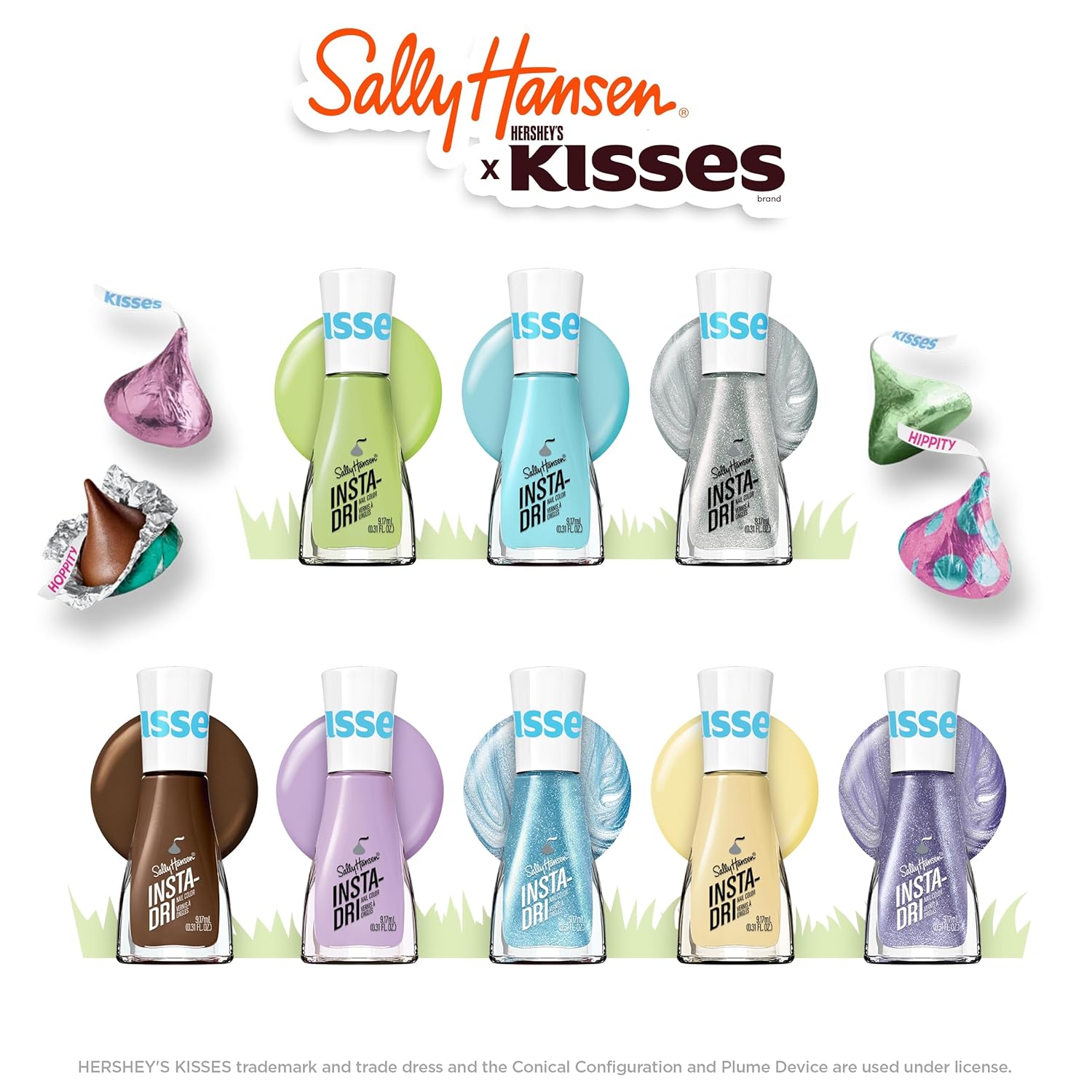 Sally Hansen Insta-Dri x Hershey's Kisses - Sun & Air & Kisses, 0.3oz : Beauty & Personal Care