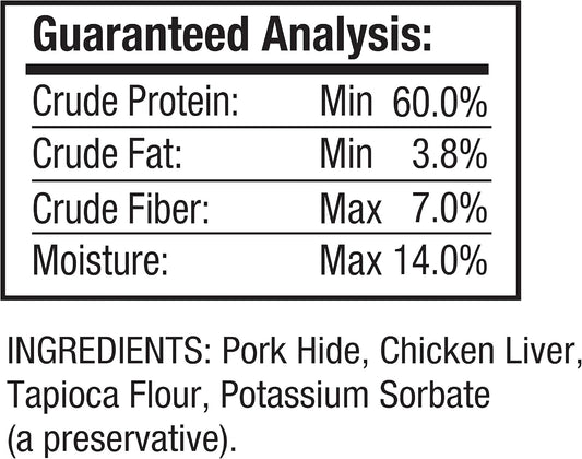 Good 'N' Fun Rawhide Twists, Chicken Liver Recipe, 6-Count