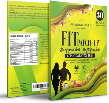Diamond Hills Fit Patch-Up  30Ct Daily B12 Patches