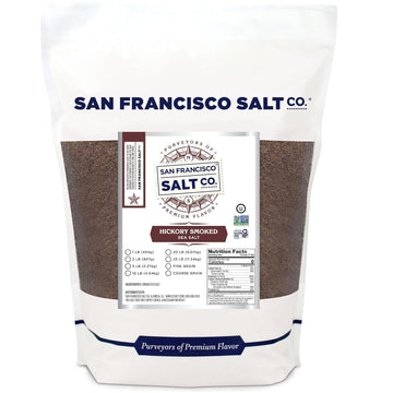 Hickory Smoked Sea Salt 2 Lb. Bag - Fine Grain By San Francisco Salt Company