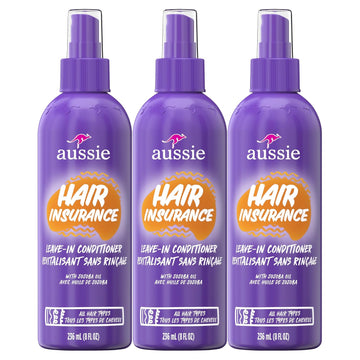 Aussie Hair Insurance, Leave-In Conditioner For All Hair Types, 8 Fl Oz