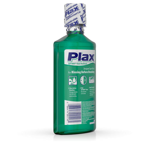 Plax Advanced Formula Plaque Lossening Rinse, Soft Mint, 16 Fl. Oz
