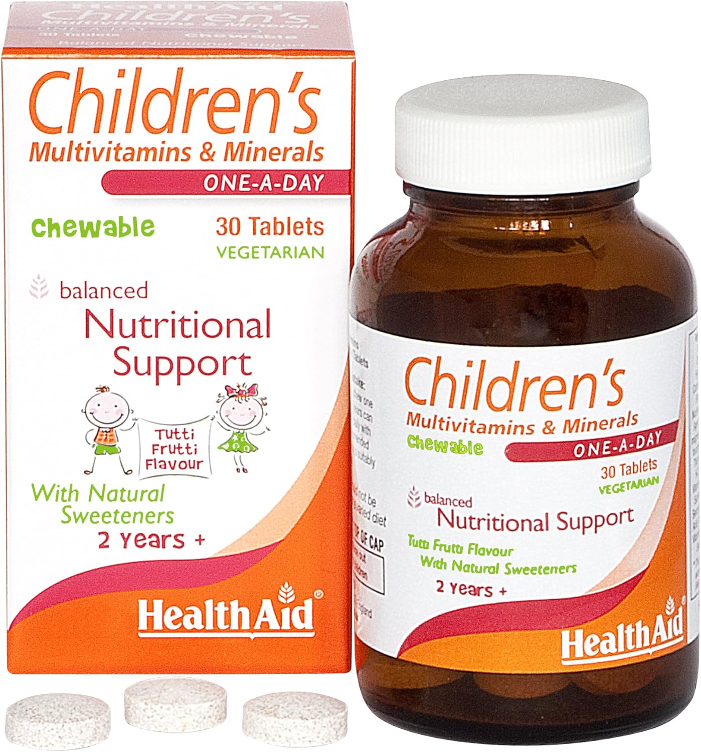 HealthAid Children's MultiVitamin + Minerals - 30 Vegetarian Tablets 30 Count (Pack of 1) : Amazon.co.uk: Health & Personal Care
