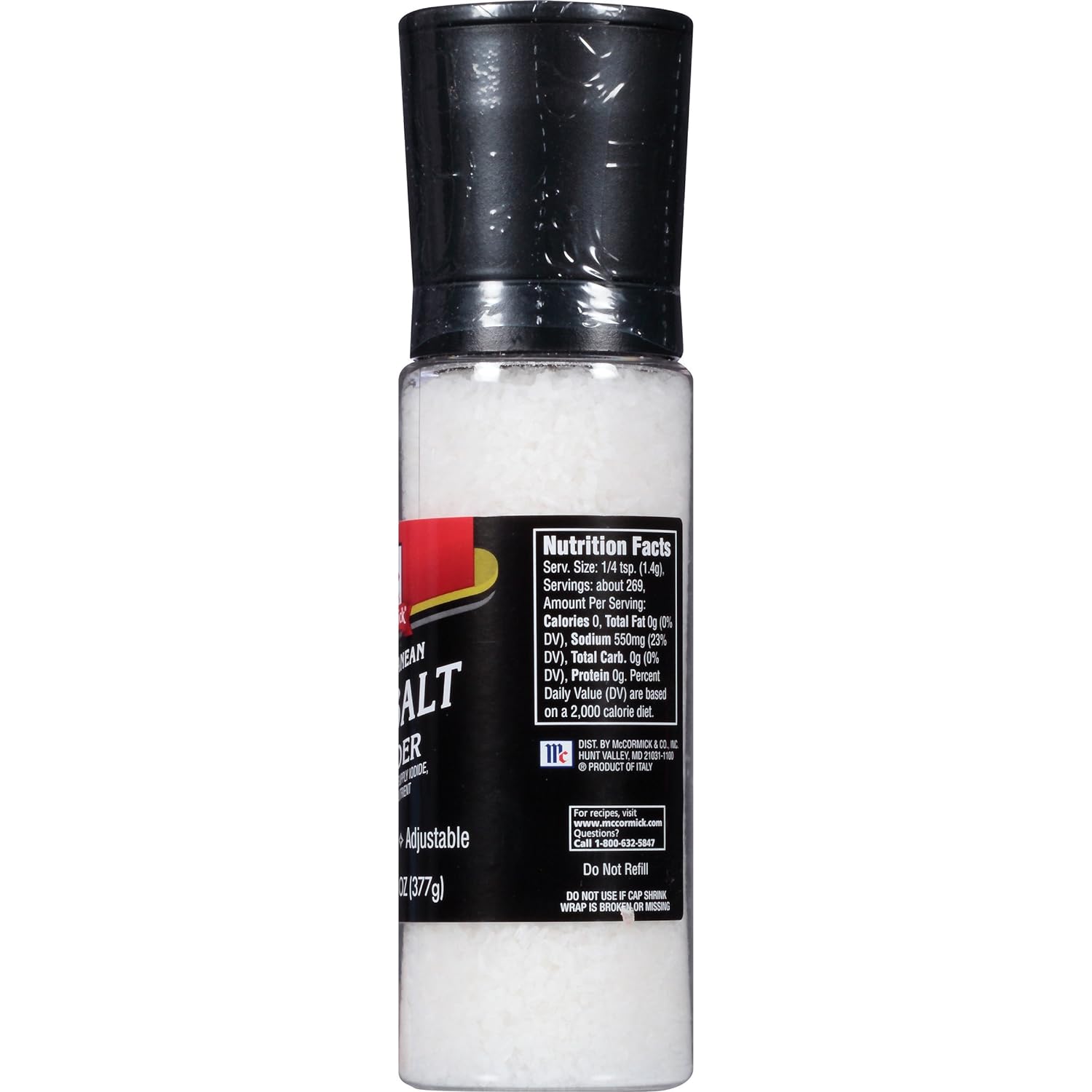 McCormick Mediterranean Sea Salt Grinder, 13.3 oz : CDs & Vinyl