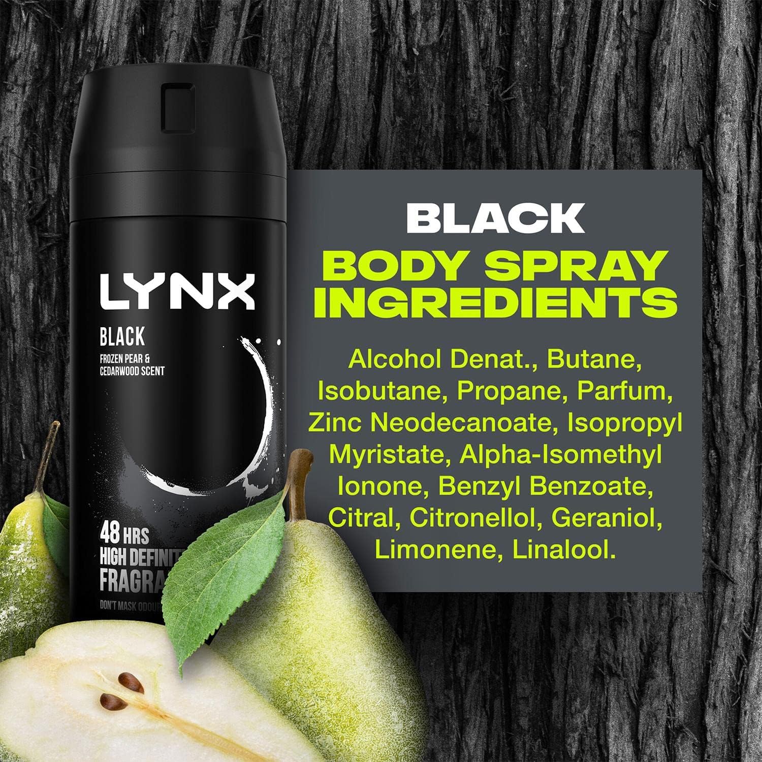 Lynx Black Aerosol Bodyspray 150 ml : Amazon.co.uk: Beauty