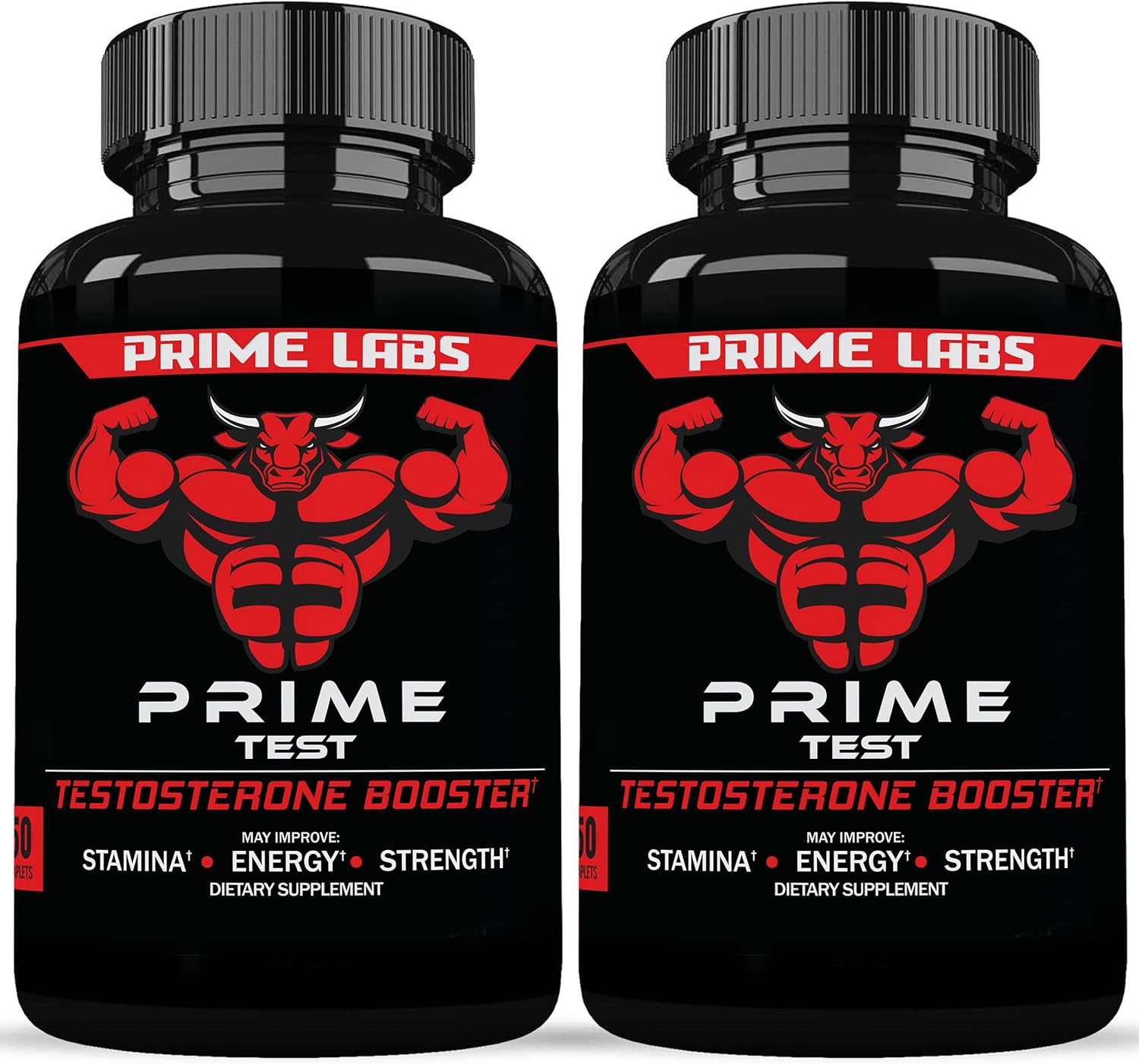 Prime Labs - Men'S Testosterone Booster (2 Pack) - Stamina, Endurance, & Strength Booster - 120 Caplets