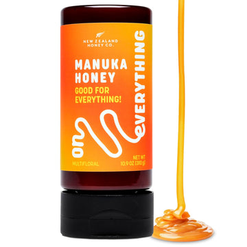 Manuka Honey On Everything | Food Drink Skin Body | 10.9 Oz Squeezy | 100% New Zealand