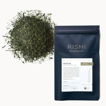 Rishi Tea Sencha Green Tea | Usda Organic Direct Trade Loose Leaf Tea, Certified Kosher Caffeinated Japanese Green Tea | 8.81 Ounces (Pack Of 1)