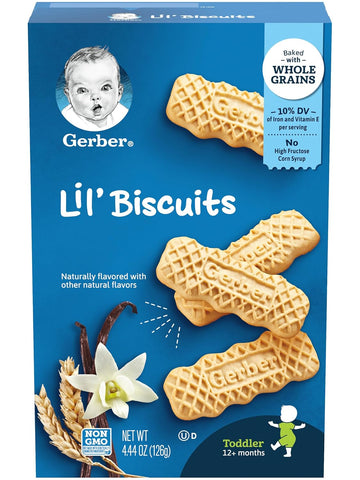 Gerber Lil' Biscuits Vanilla Wheat (Pack Of 6)