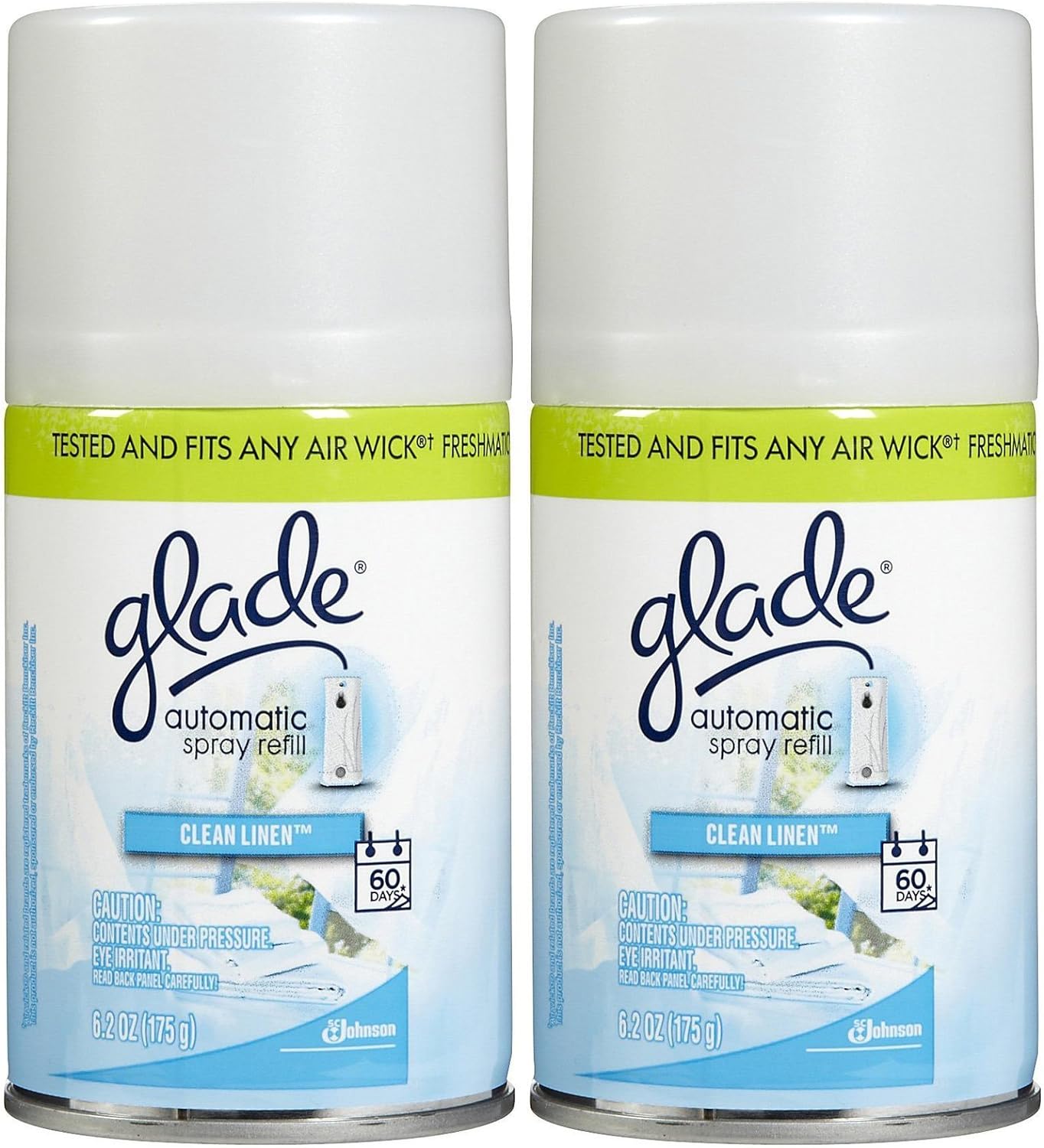 Glade Automatic Spray Refill - Clean Linen - 6.2 oz - 2 pk