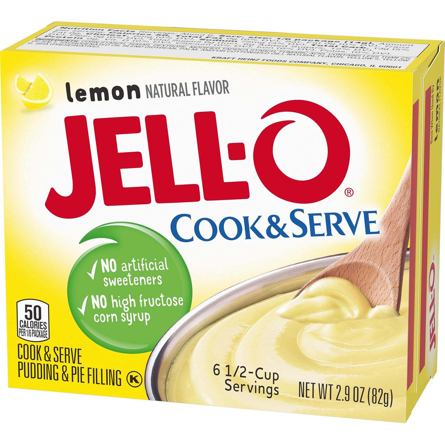 Jell-O Cook & Serve Lemon Pudding & Pie Filling, 2.9 Ounce (Pack Of 6)