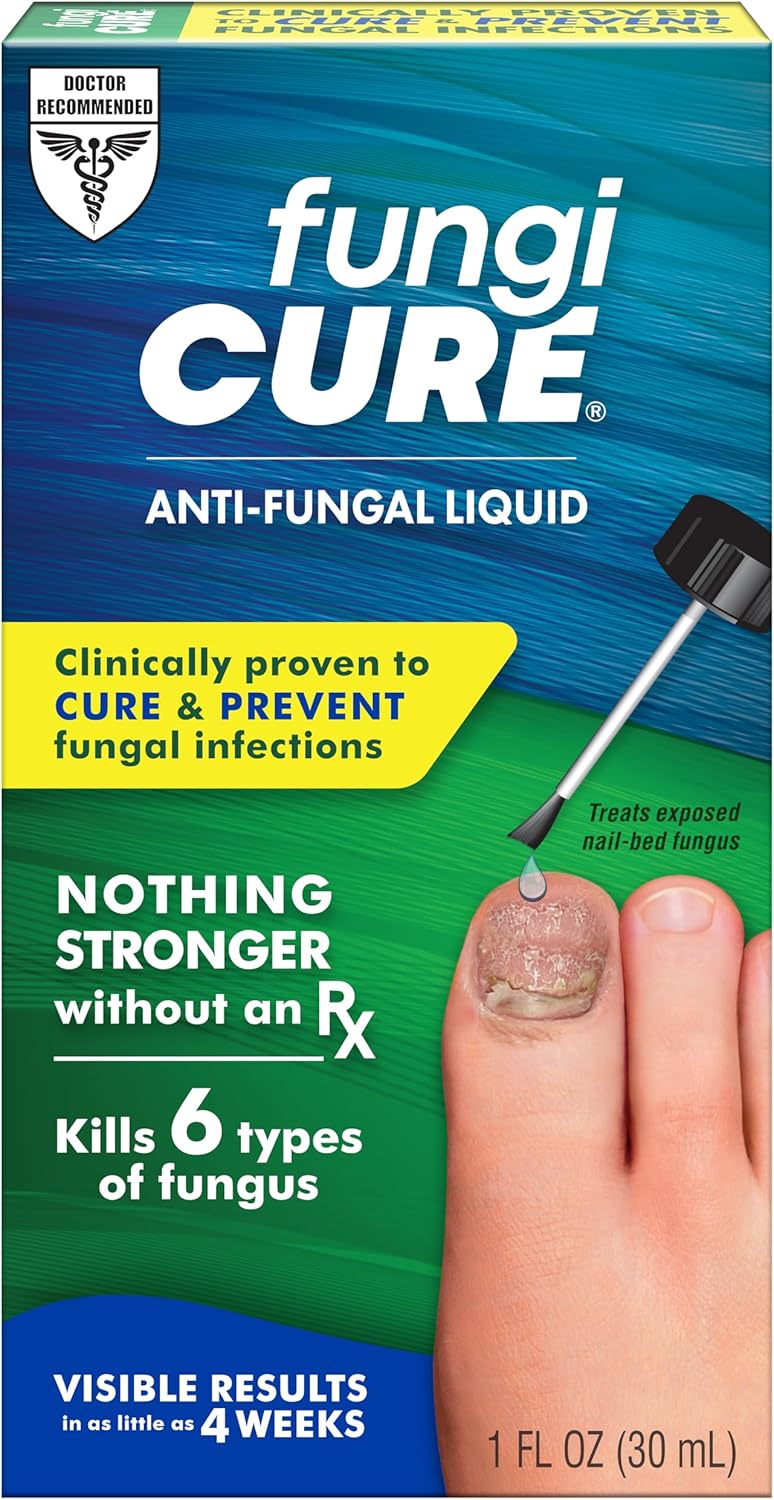 Fungicure Anti-Fungal Liquid - Kills 6 Types Of Fungus - Clinically Proven - 1 Fl Oz