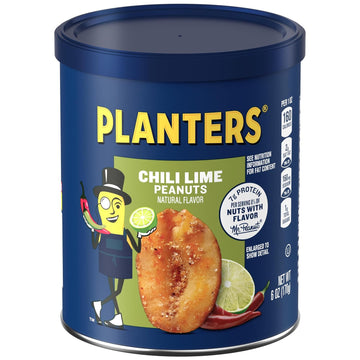 Planters Chili Lime Peanuts 6 Ounce (Pack Of 8)