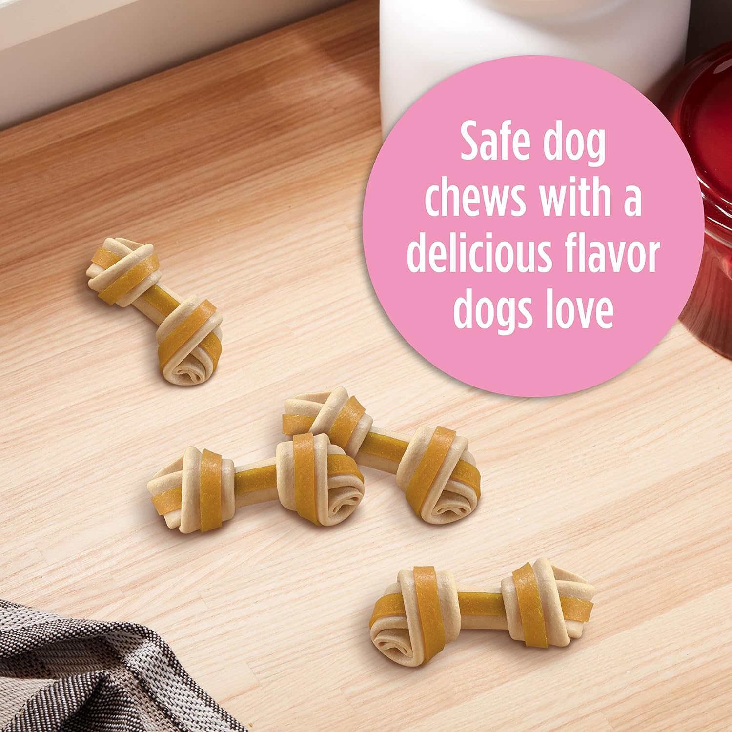 Milk-Bone Chews GnawBones Rawhide Free Dog Treats, Chicken, 30 Long Lasting Mini Knotted Bones : Pet Supplies
