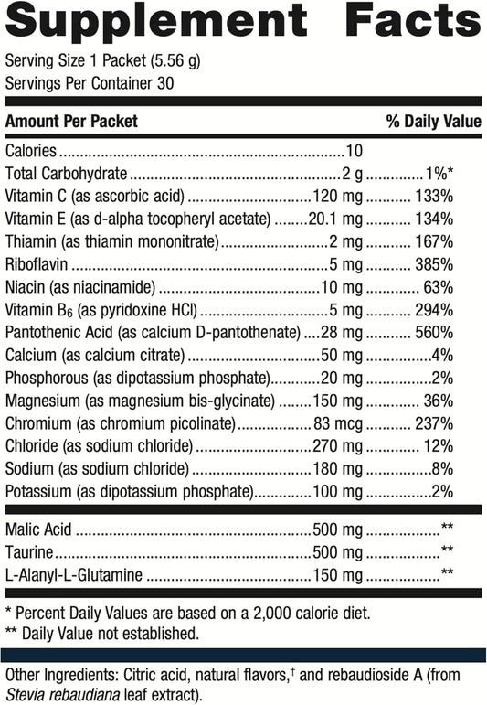 Metagenics Endura - Electrolyte Balance Supplement Powder - Hydrating Packets - With Ascorbic Acid & Calcium - Non-Gmo, Gluten-Free & Vegetarian - Lemonade Flavor - 30 Packets (0.2 Oz Each)