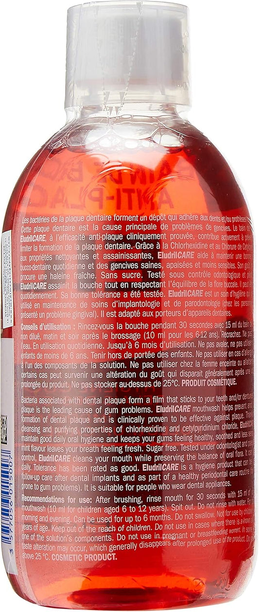 Eludril Care Bain De Bouche Antiplaque 500 Ml