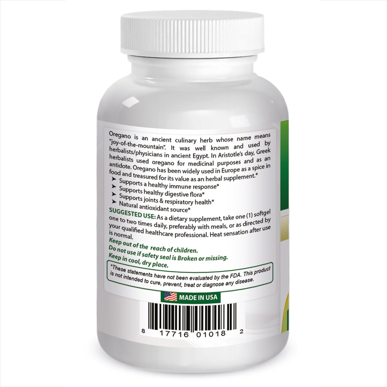 Best Naturals Oregano Oil 250 Mg Softgels, 120Count : Health & Household