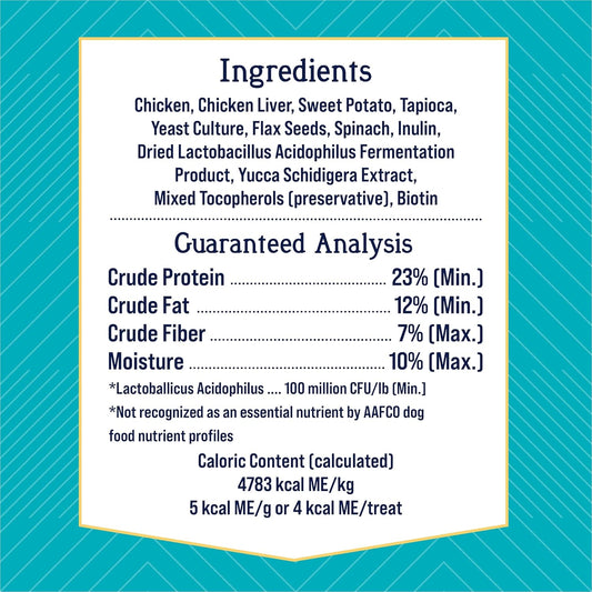 Stewart Freeze Dried Dog Treats, Healthy Gut Chicken & Vegetable, Gut Health Probiotics, Grain Free, 8 Ounce Resealable Pouch, Made In Usa