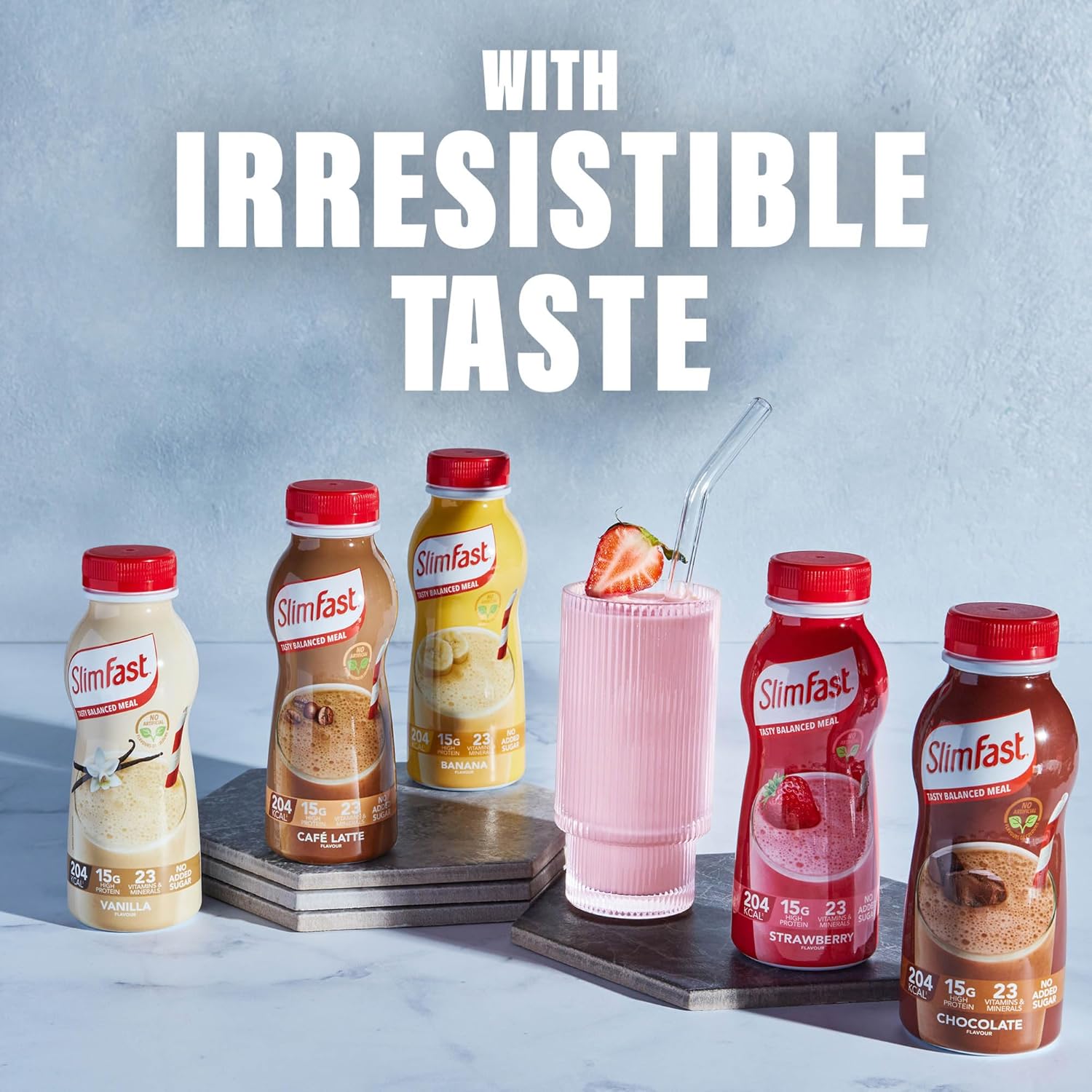 SlimFast Ready To Drink Shake, Meal Replacement Shakes for Weight Loss and Balanced Diet, High Protein, Vitamins and Minerals, No Added Sugar, Vanilla Flavour, 6 x 325 ml, Packaging May Vary : Amazon.co.uk: Health & Personal Care