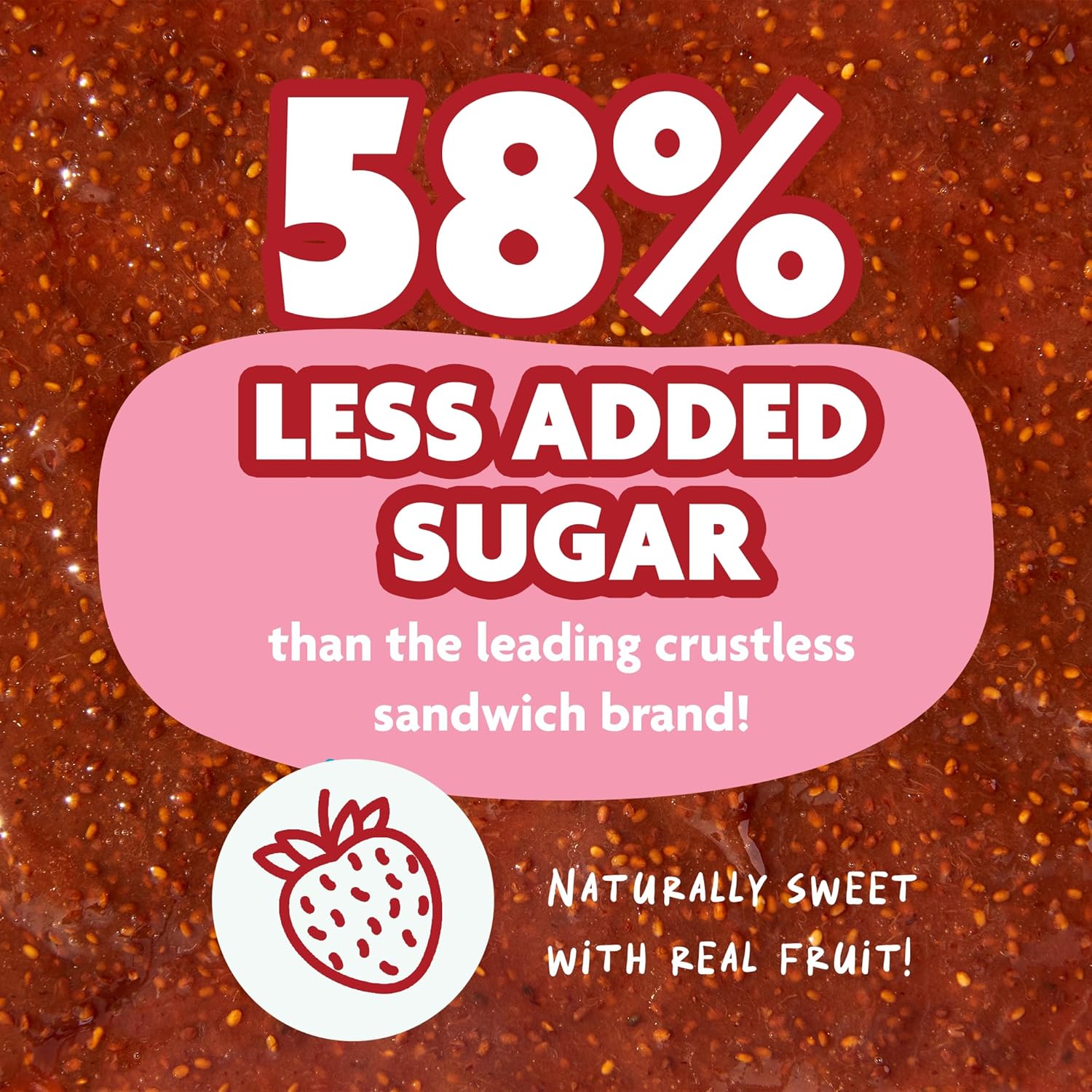 Nurture Life Crustless Sandwiches, Choco-Berry Bliss Super Sammies, Healthy Toddler Snacks, Nut-Free, Allergen-Friendly, Non-Gmo, School Safe, Thaw & Eat, Organic Focus, Fresh Meals For Kids, 3 Pack