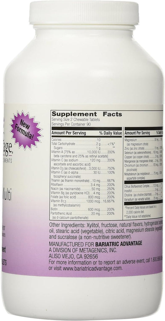 Bariatric Advantage Complete Multi Formula Chewable Berry Flavor 180 ct