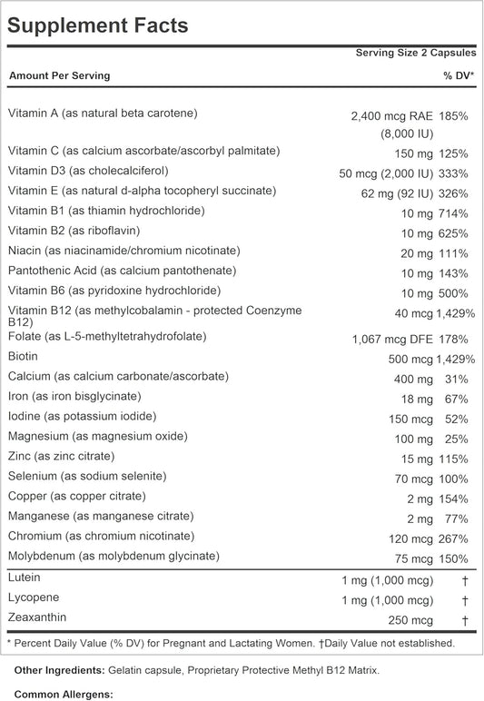 Andrew Lessman Prenatal Essentials 360 Capsules - Complete Prenatal Vitamins For Women, No Additives Prenatal Multivitamin, Nutrients For Womens Prenatal, Postnatal-Methylfolate Prenatal With Iron