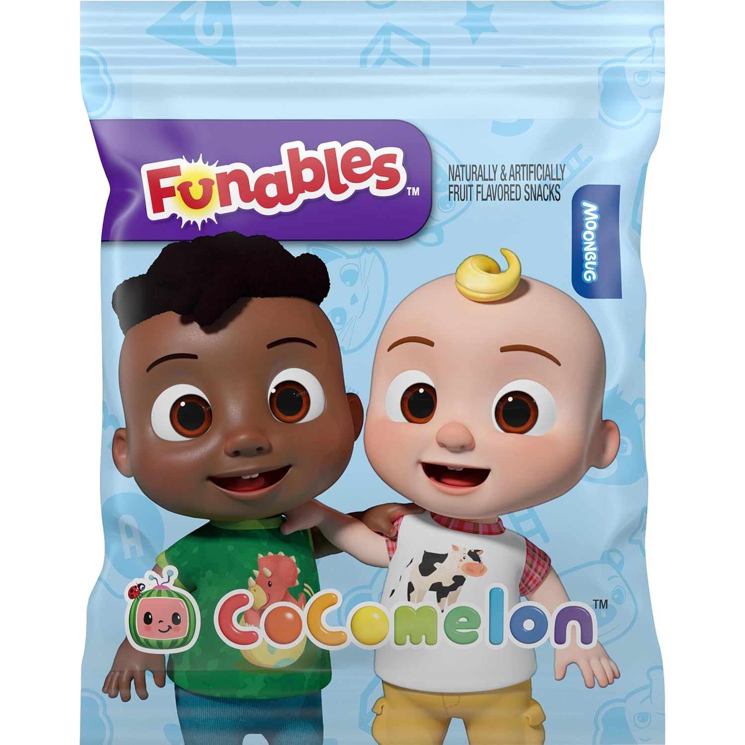 Funables Fruity Snacks, Cocomelon, Assorted Fruit Flavored Snacks, 0.8 Oz 10 Ct