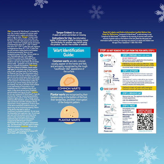 Compound W Nitrofreeze | Wart Removal | 1 Pen & 5 Replaceable Tips